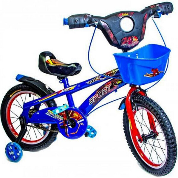 

Велосипед детский 16" Spiderman Red с музыкой и светом. Blue