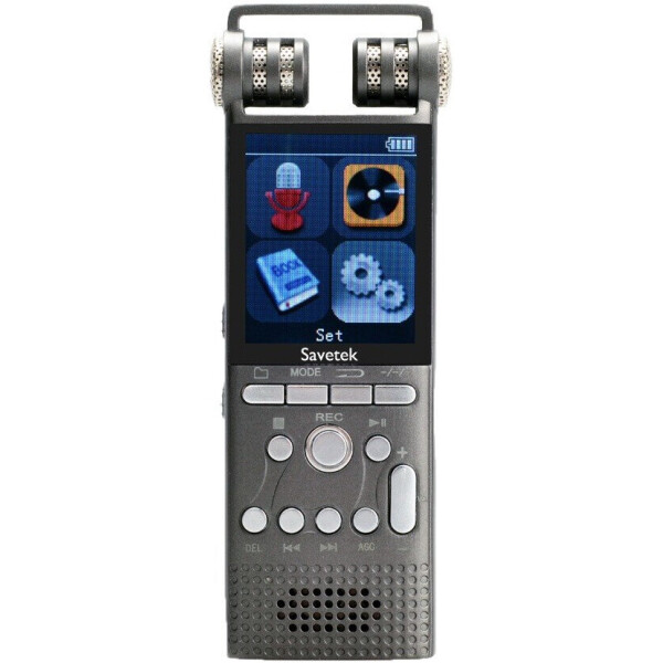 Акція на Профессиональный цифровой диктофон Savetek GS-R06, стерео, 8 Гб + поддержка SD карт від Allo UA