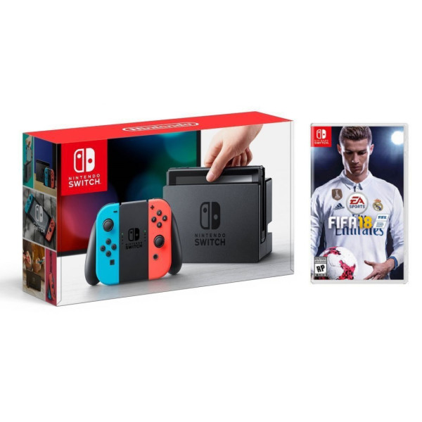 

Nintendo Switch Neon blue/red + Игра FIFA 18 (Расширенная гарантия 18 месяцев)