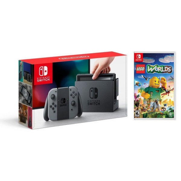 

Nintendo Switch Gray + Игра Lego Worlds (Расширенная 18 месяцев)
