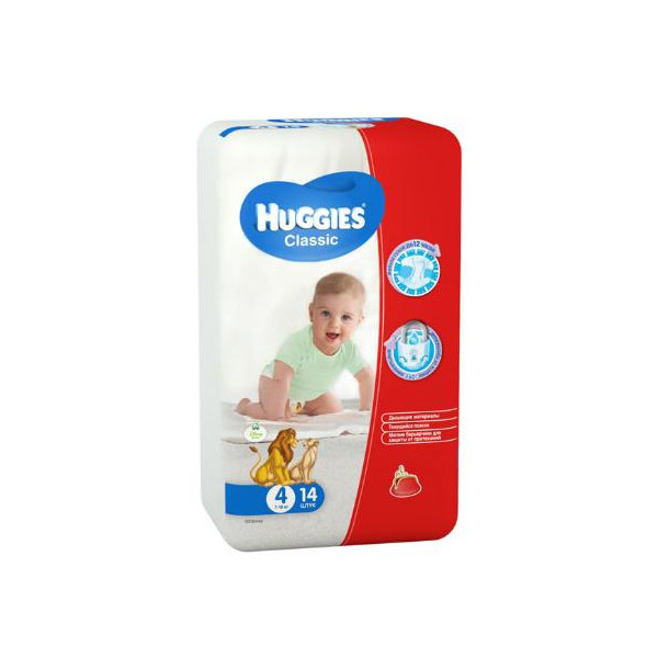 

Подгузники Huggies Classic 4 (7-18 кг) 14 шт.