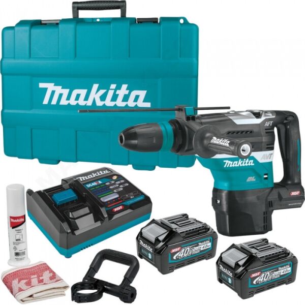 

Перфоратор аккумуляторный SDS-MAX XGT 40 V MAX HR005GM202, аккум. BL4040x 2 шт., зар. устройство DC40RA