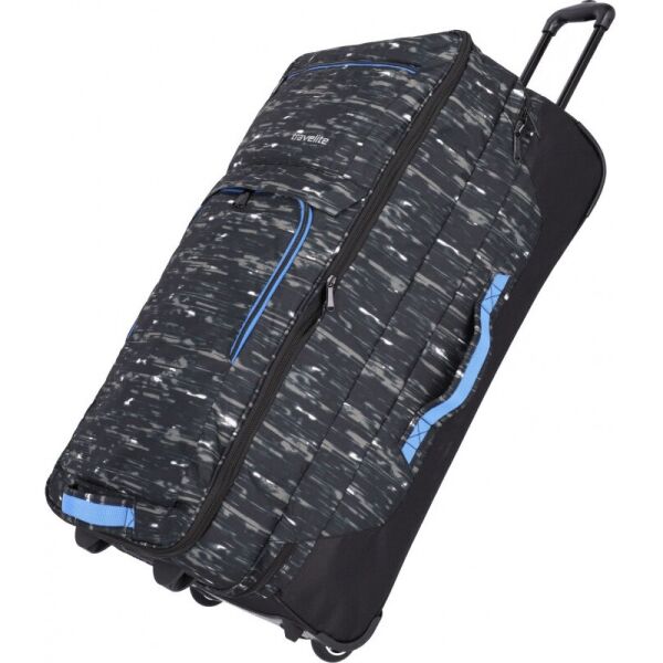 

Дорожная сумка на 2 колесах Travelite BASICS/Black Print XL exp. (100/127л,3,2кг) (TL096338-02)