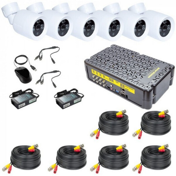 

Комплект видеонаблюдения на 6 камер INTERVISION KIT-3MP-6CC