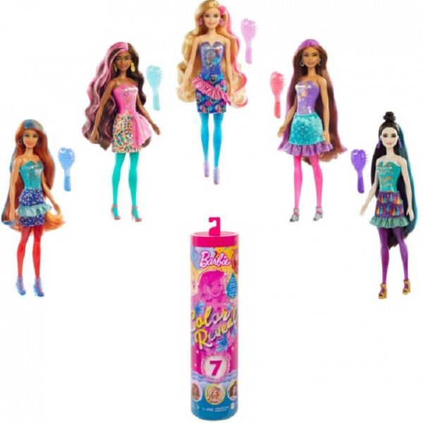 Акція на Кукла-сюрприз Barbie «Цветное перевоплощение» Вечеринка (GTR96) від Allo UA