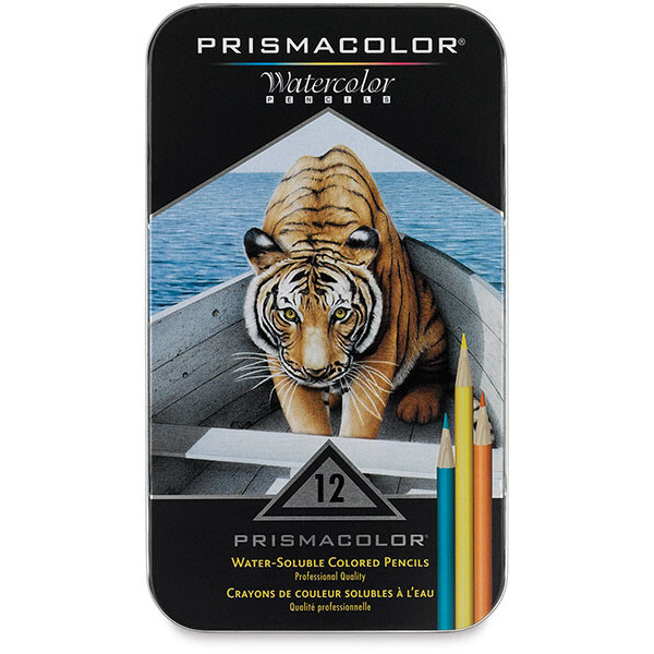 

Акварельные карандаши Prismacolor Premier Watercolor 12 цветов в металлическом пенале