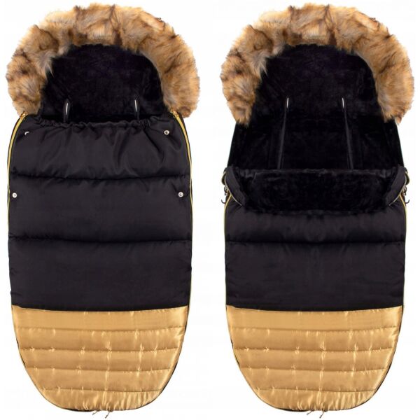 

Детский конверт для коляски, санок 4 в 1 Springos SB0019 Black/Gold