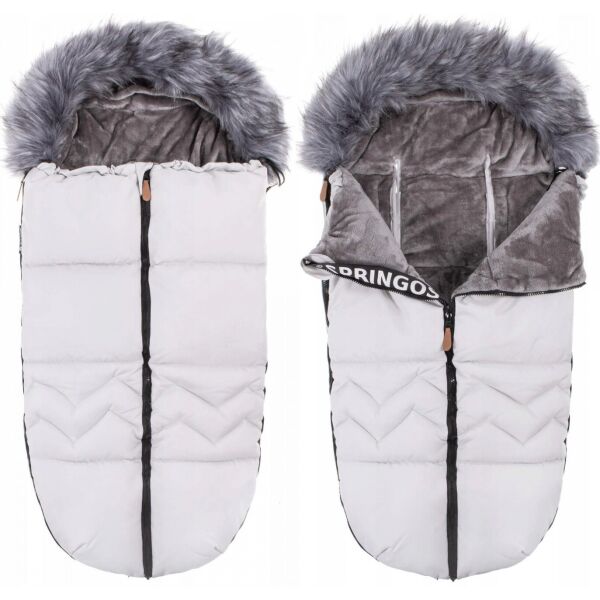 

Детский конверт для коляски, санок 4 в 1 Springos SB0021 White