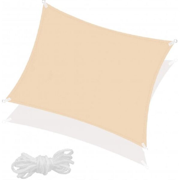 

Тент-парус теневой для дома, сада и туризма Springos 5 x 5 м SN1022 Beige