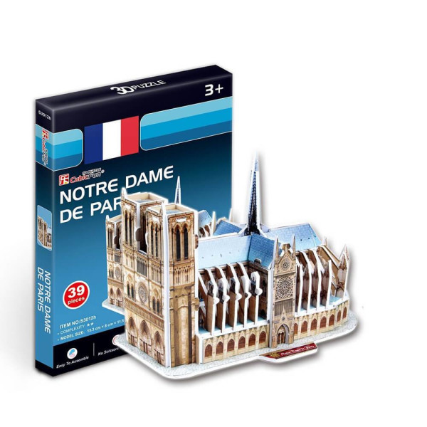 

Конструктор 3D пазл Cubic Fun Собор Парижской Богоматери (S3012h)