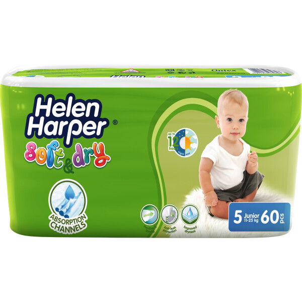 

Подгузники Helen Harper Soft&Dry Junior 5 (11-25 кг), 60 шт (5411416060215)