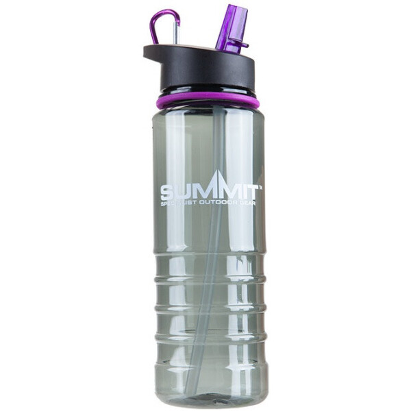 

Бутылка Summit Tritan Bottle с соломинкой и карабином фиолетовая 700 мл (17631)