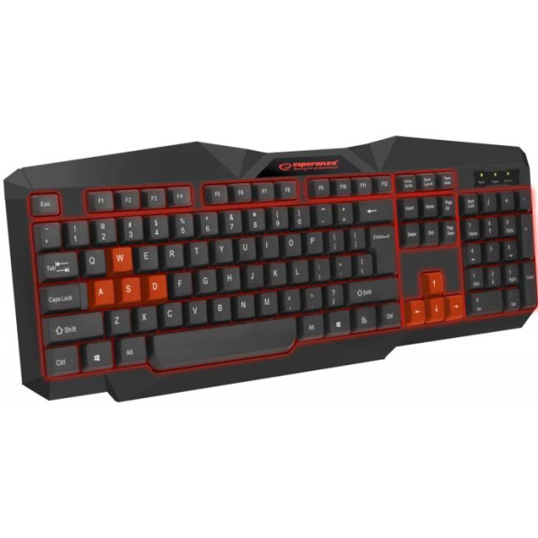 

Клавиатура Esperanza EGK201 Red USB LED