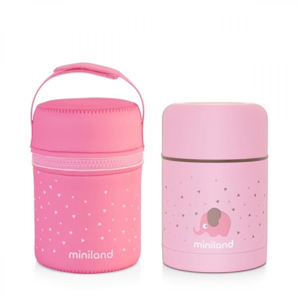 

Пищевой термос Miniland Baby Silky Food Thermos 600 розовый