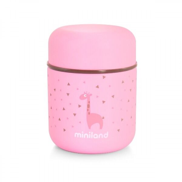 

Пищевой термос Miniland Silky Food Thermos mini розовый 280 мл