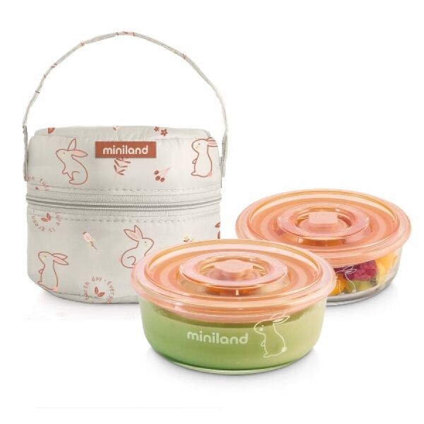 

Термосумка с контейнерами Miniland Pack-2-Go NaturRound Bunny