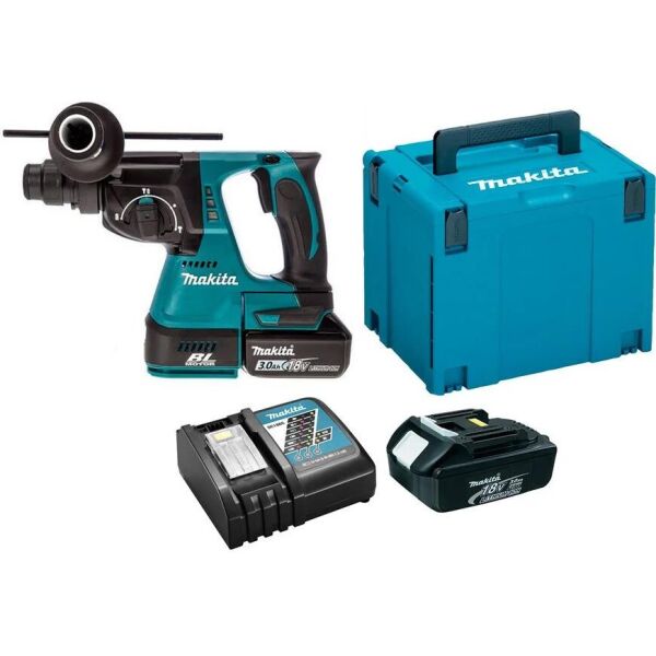 

Аккумуляторный перфоратор Makita DHR242RFJ + 2 акб 18 V 3 Ah + з/у + MakPac 4