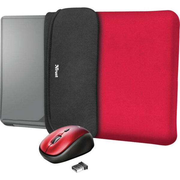 

15" Trust Yvo Reversible + мышь Red (23455)