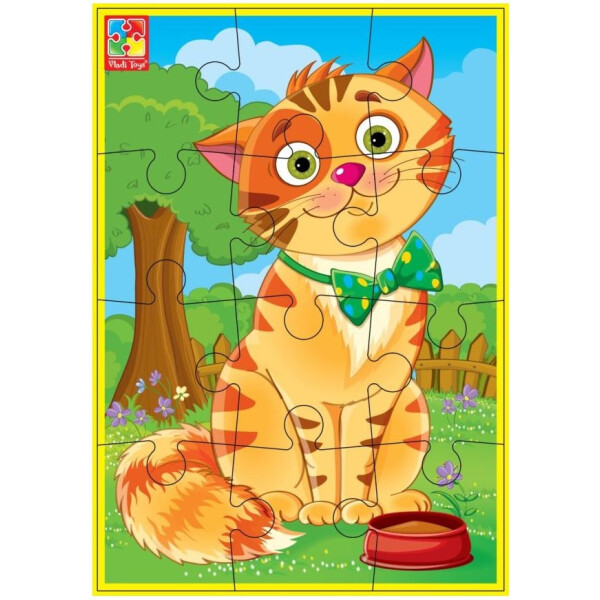 

Мягкие пазлы А5 Vladi Toys Любимцы Кот VT1103-52 (рус)