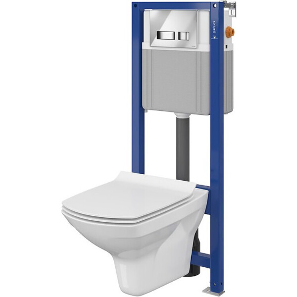 

Инсталляция Cersanit Aqua 22 MECH QF SET B208 с унитазом Carina Clean on Slim Soft Close + кнопка Movi, S701-393