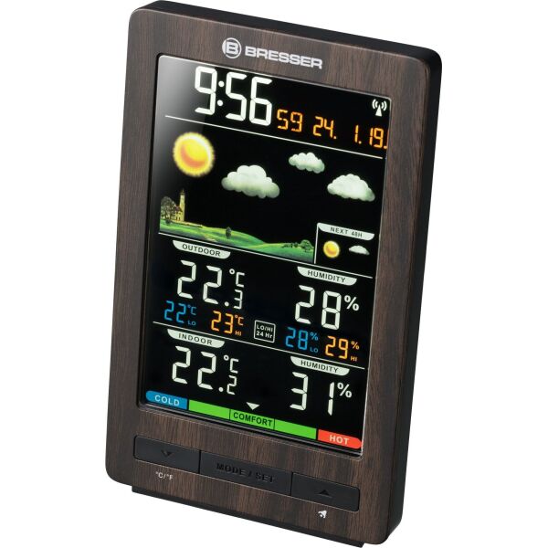 

Метеостанция Bresser ClimaTemp WS Colour Wooden (7007320)