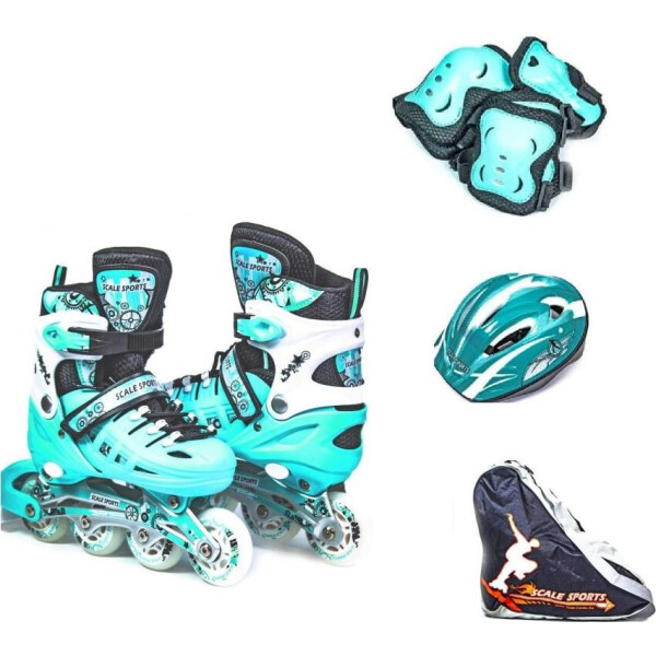 

Роликовые коньки комплект Scale Sport LF905S мятный 34-37 (9000160502)
