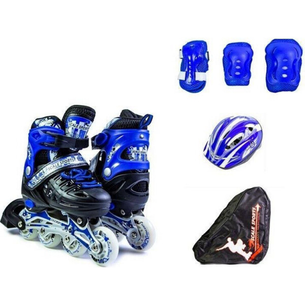 

Роликовые коньки комплект Scale Sport LF905S синий 34-37 (9000160542)