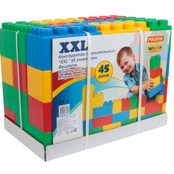 

Конструктор классический Polesie (Полесье) строительный XXL 45 элементов (37510)