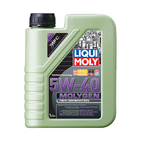 

Масло моторное Liqui Moly MOLYGEN NEW GENERATION 5W-40 1л (9053)