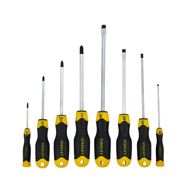 

Набор отвёрток STANLEY "CushionGrip", з ложементом, 8 шт.