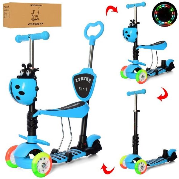 

Самокат 5в1 iTrike Maxi JR 3-026-C-BL (blue)
