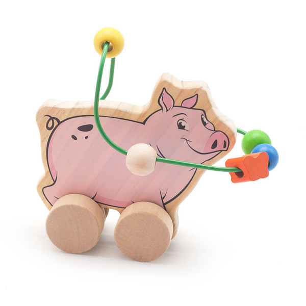 

Головоломка/Каталка Мир деревянных игрушек Свинья (Д367)