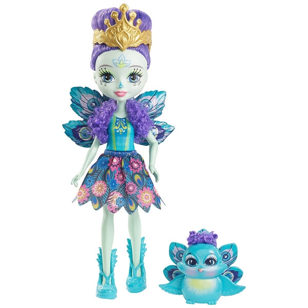 

Кукла Enchantimals Павлина Пэттер и Флэп Patter Peacock Doll with Flap DYC76