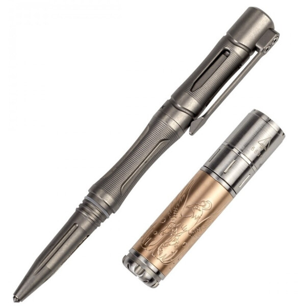 

Фонарь ручной Fenix F15 +T5Ti тактическая ручка серая (набор) (F15T5Tigreynabor)
