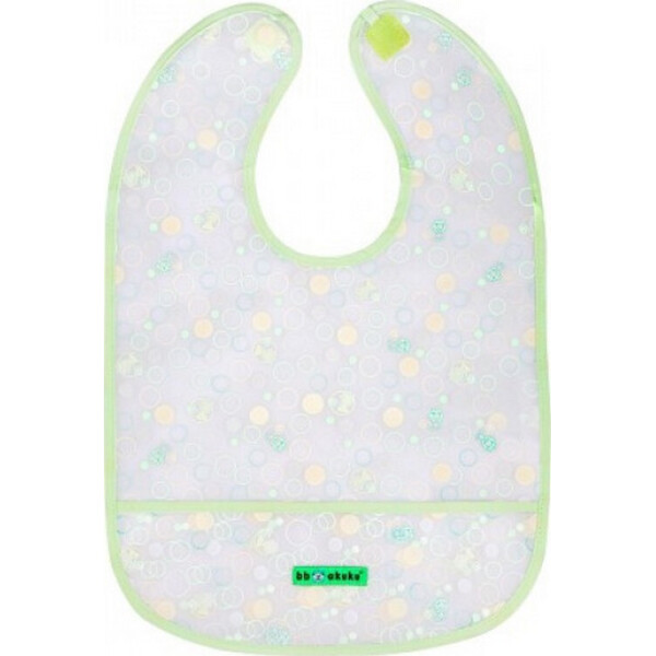 

Слюнявчик клеёнчатый с липучкой Akuku A0183 green