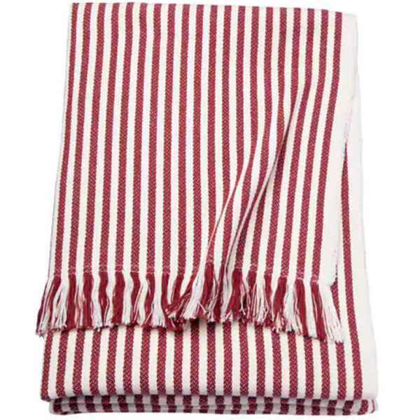 

Плед IKEA TUVALIE 120x180 см в полоску Бело-красный (103.522.90)