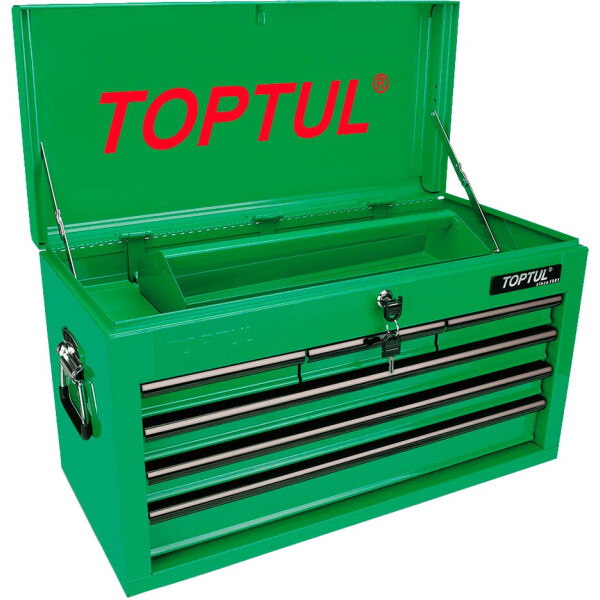 

Ящик для инструментов TOPTUL 6 секций 660(L)x307(W)x378(H)mm (шт.) (TBAA0601)