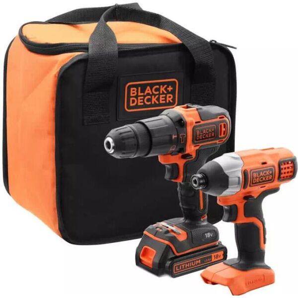 

Набор из двух инструментов BLACK+DECKER 18 В (BCK21S1S)