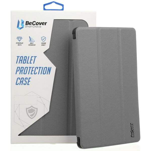 

Чехол-книжка Tri Fold Hard BeCover для Apple iPad mini 6 2021 Gray (706855)