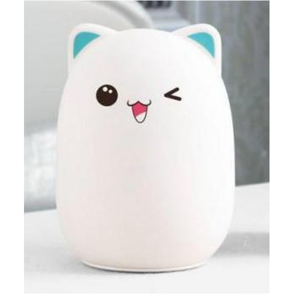 

Ночник 3DTOYSLAMP Котик с голубыми ушками