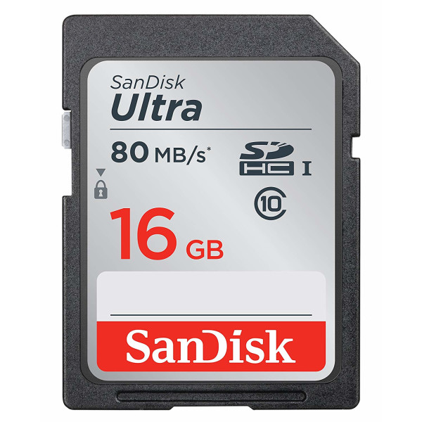 

SanDisk 16GB SDHC C10 UHS-I R80MB/s Ultra (SDSDUNC-016G-GN6IN)