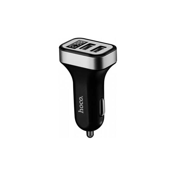 

Автомобильное зарядное устройство 2USB Hoco Z3 LCD Black (3.1A)