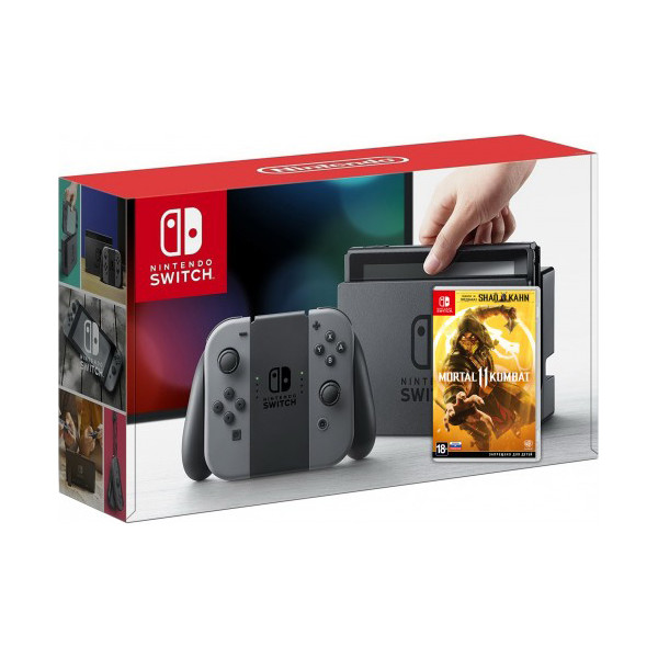 

Nintendo Switch Gray + Игра Mortal Kombat 11 (русская версия)