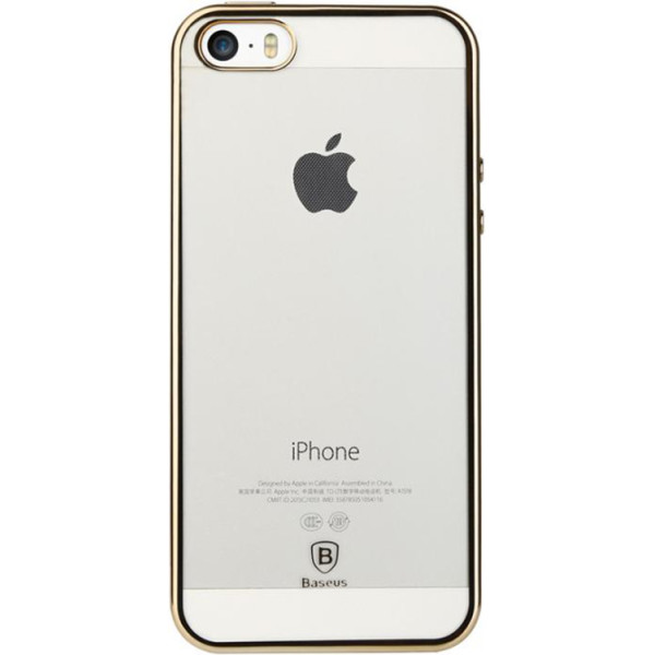 

Силиконовый чехол Baseus Shining золотой для iPhone 5/5S/SE