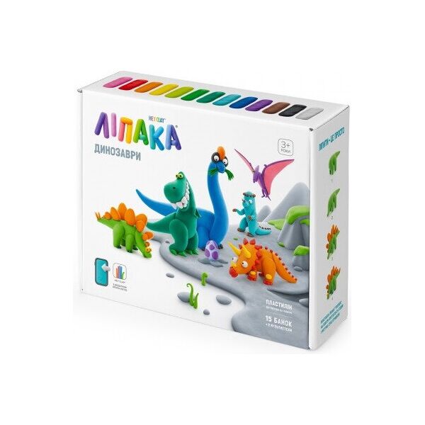 

Меганабор самозатвердевающего пластилина ЛИПАКА – ДИНОЗАВРЫ (15016-UA01)