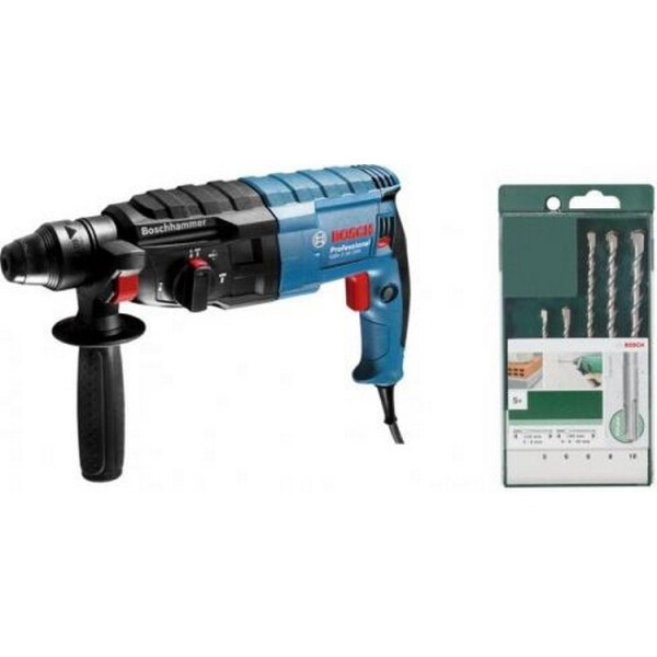 

Перфоратор Bosch GBH 240 (0611272100) + Набор буров по бетону Bosch 5-10 мм, 5 шт. (2609255541) + смазка для буров