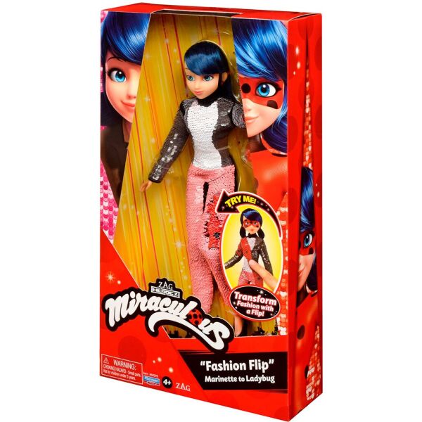 

Кукла MIRACULOUS Леди Баг и Супер-Кот" в костюме с пайетками - Модное превращение Маринетт в Леди Баг" (50375)