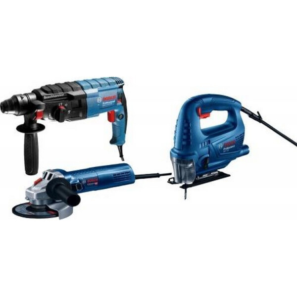 

Bosch GBH 240 (0611272100) + Болгарка Bosch GWS 750 S (0601394121) с регулировкой оборотов + Bosch GST 700 (06012A7020)