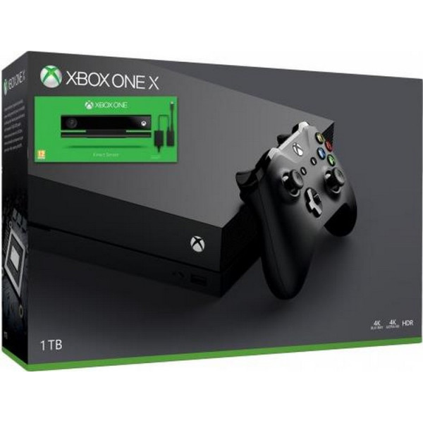 

Microsoft Xbox One X 1Tb + Adapter Kinect + Kinect