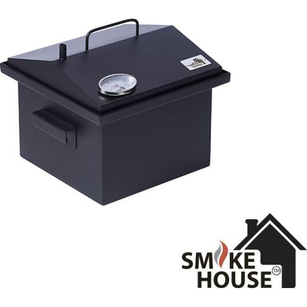 

Коптильня SmokeHouse крышка домиком 300х300х250 (с термометром окрашенная)